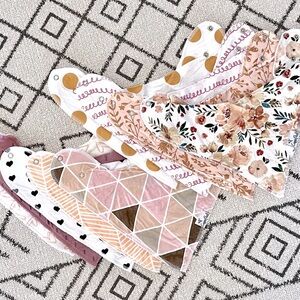 9 Copper Pearl Girl Bibs